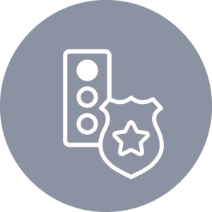 crime and traffic icon